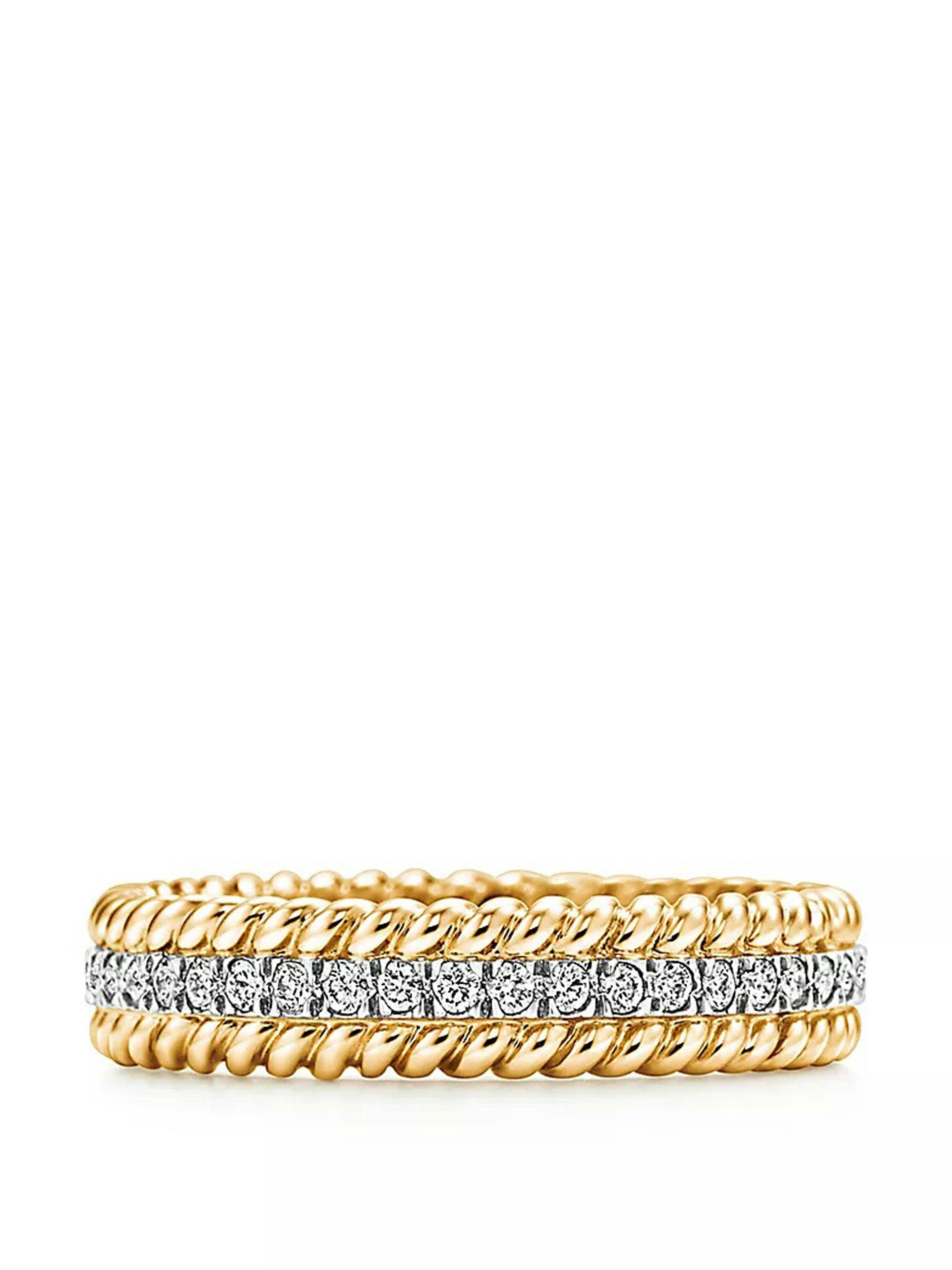 Rope two-row ring