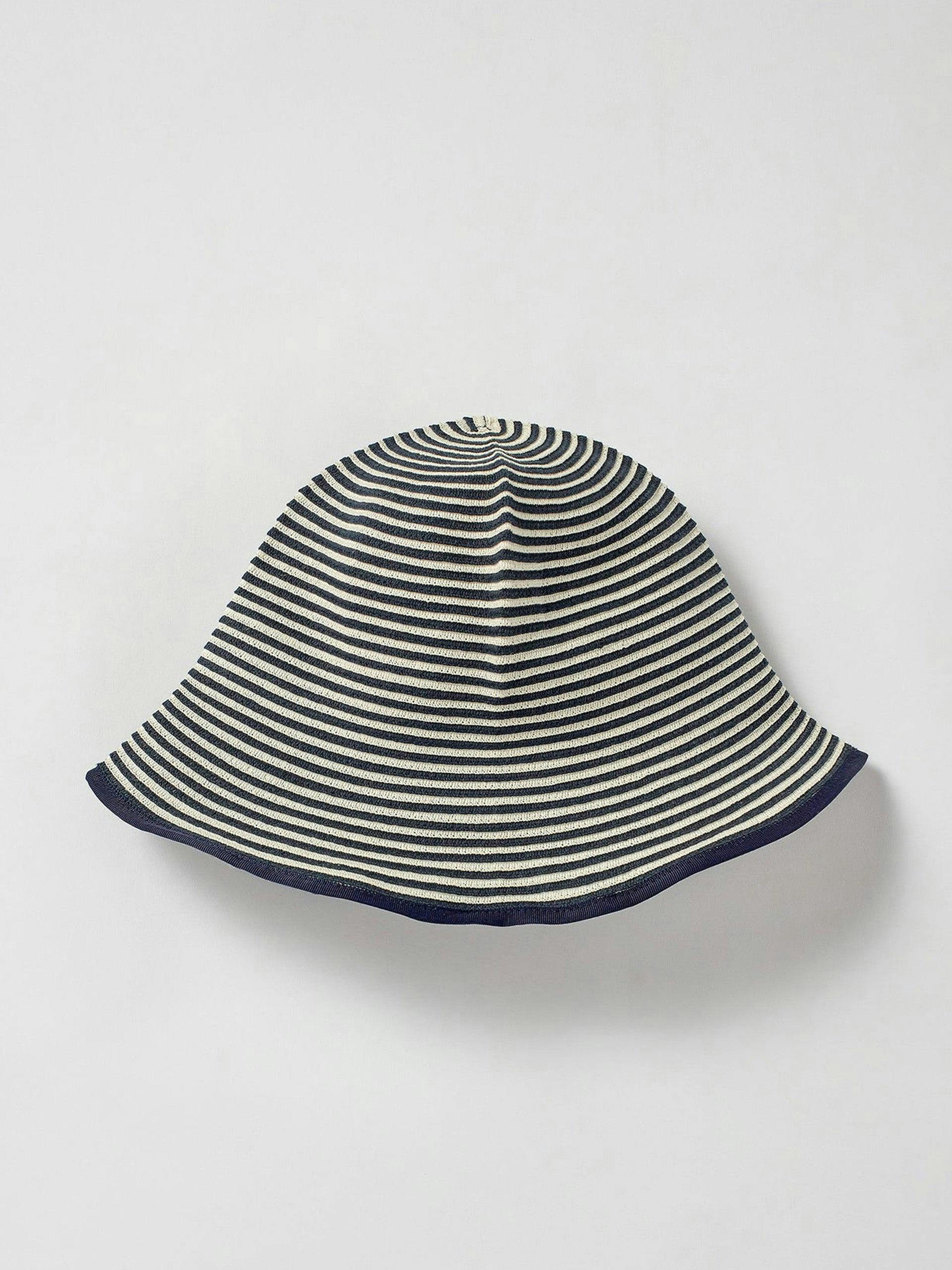Blue stripe tulip hat