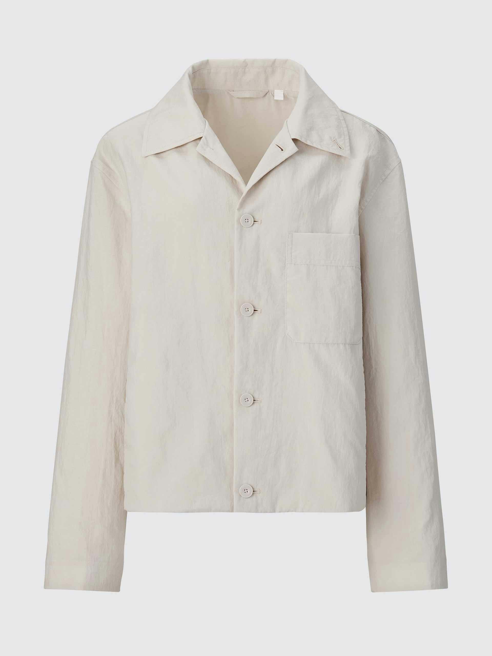 Nylon off-white shirt jacket
