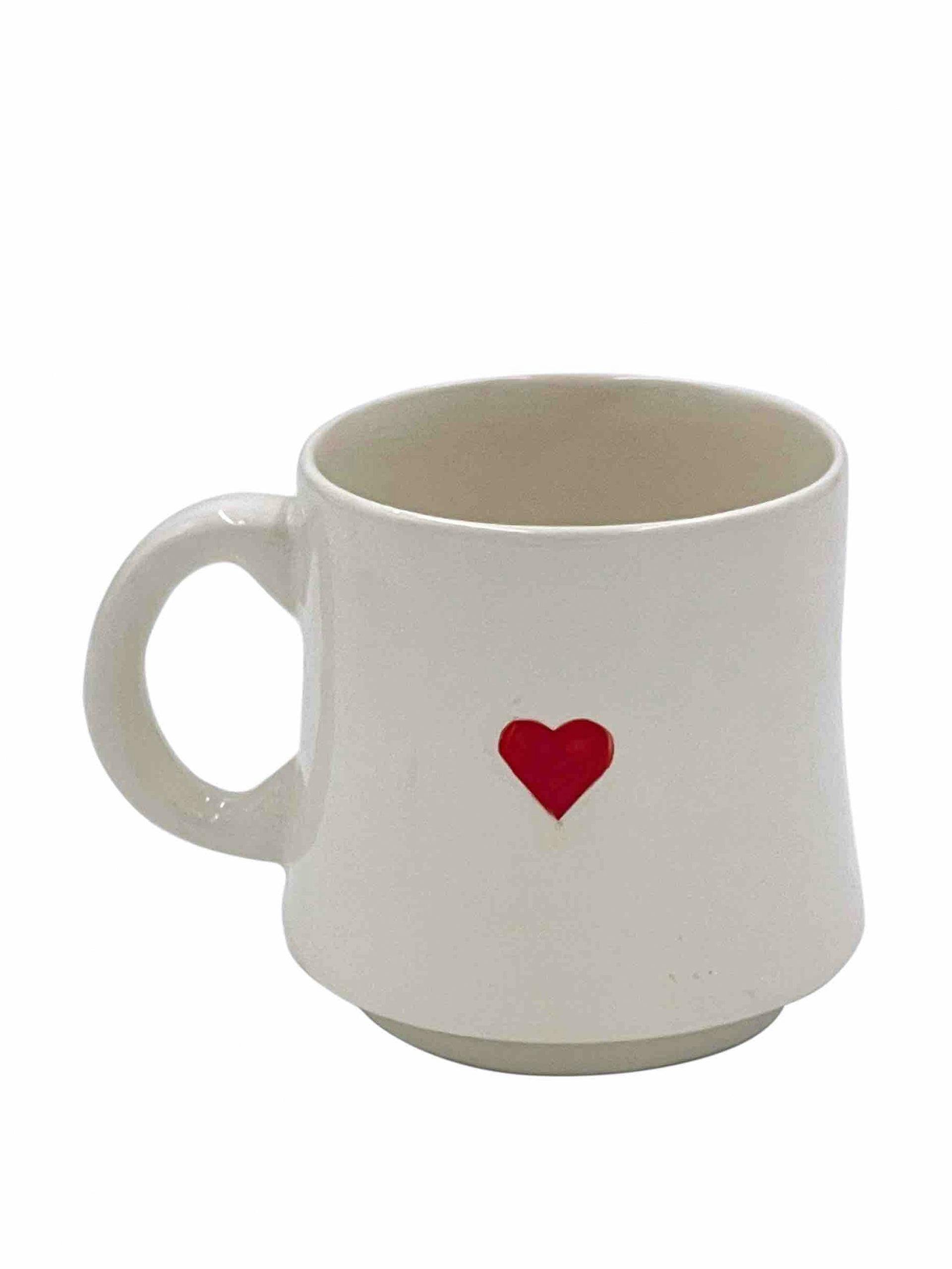Small love heart mug