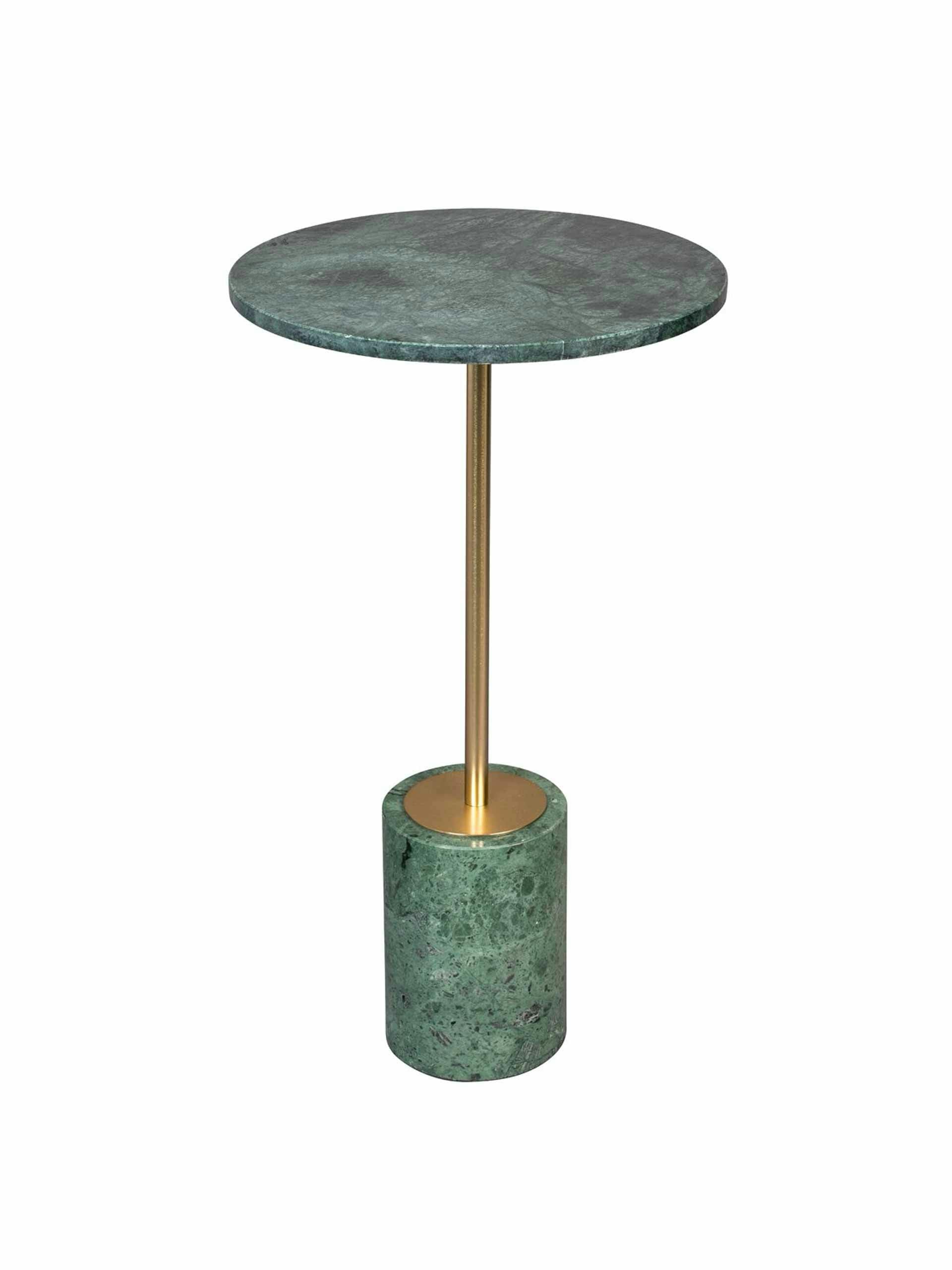 Green and gold side table