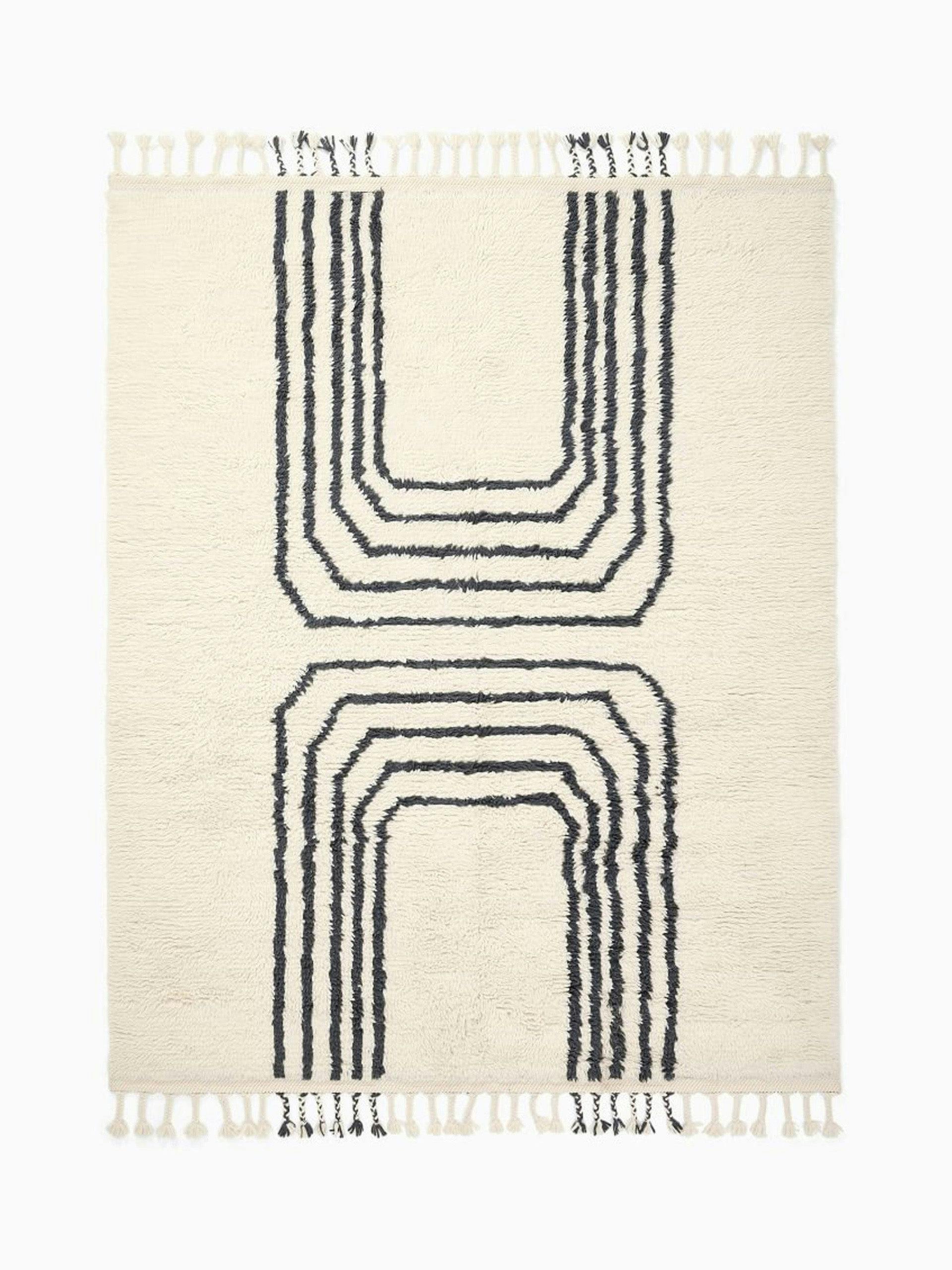 Arches handwoven shag rug