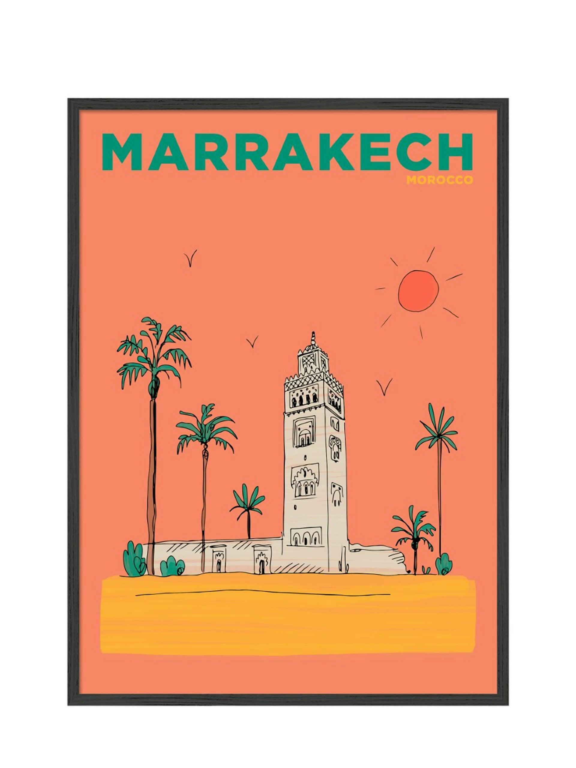 Marrakech Morocco summer escapes print