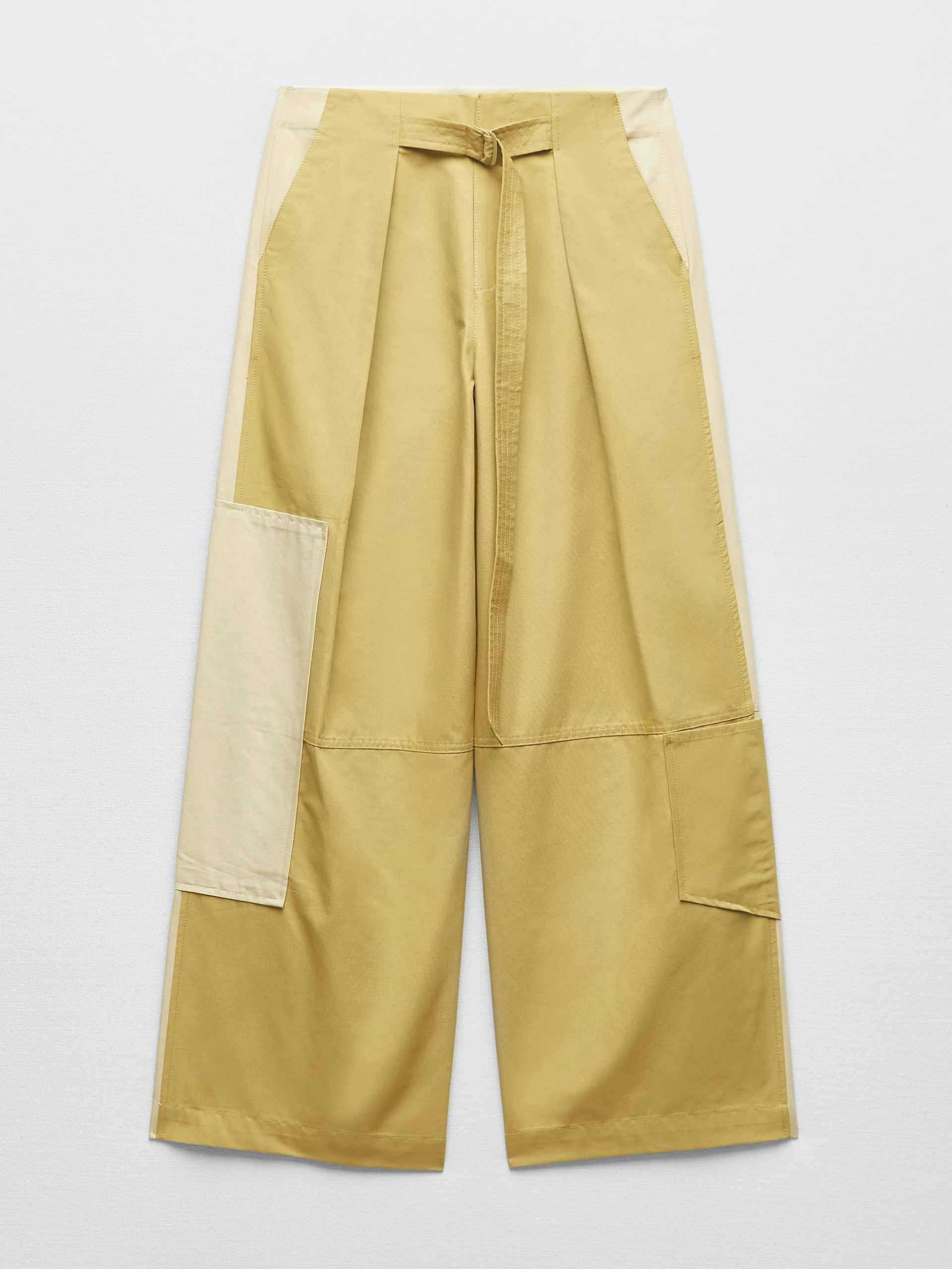 Oversized trousers with darts