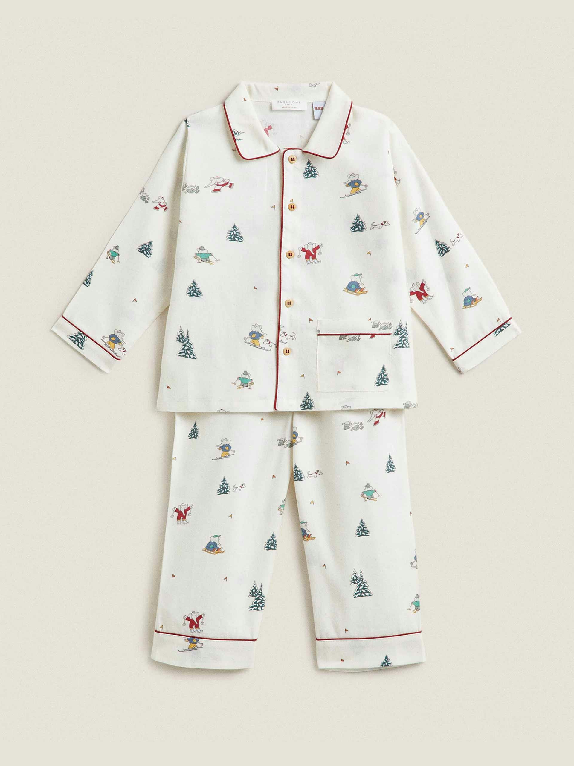 Flannel babar pyjama set