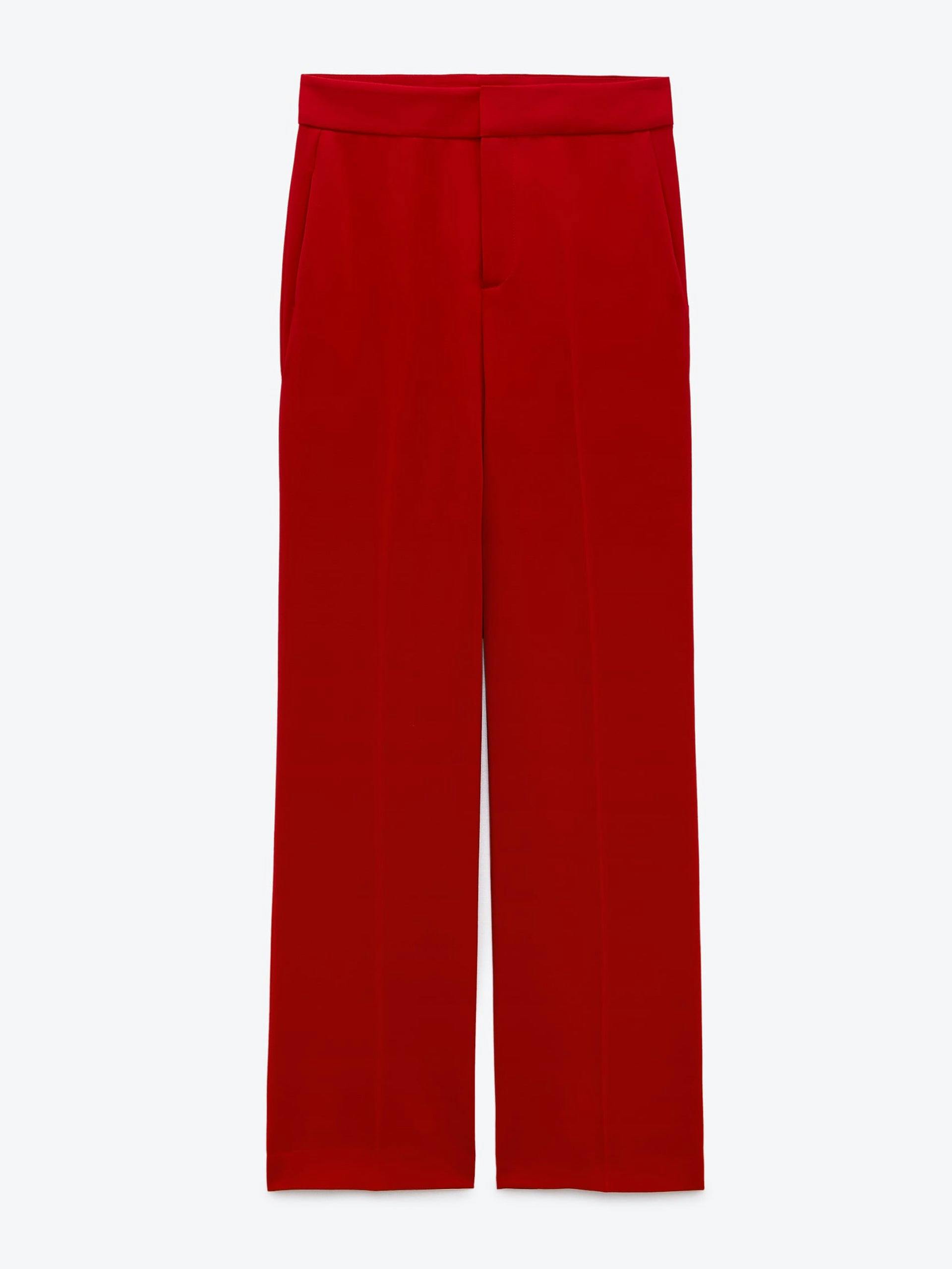 High-waist trousers with pockets