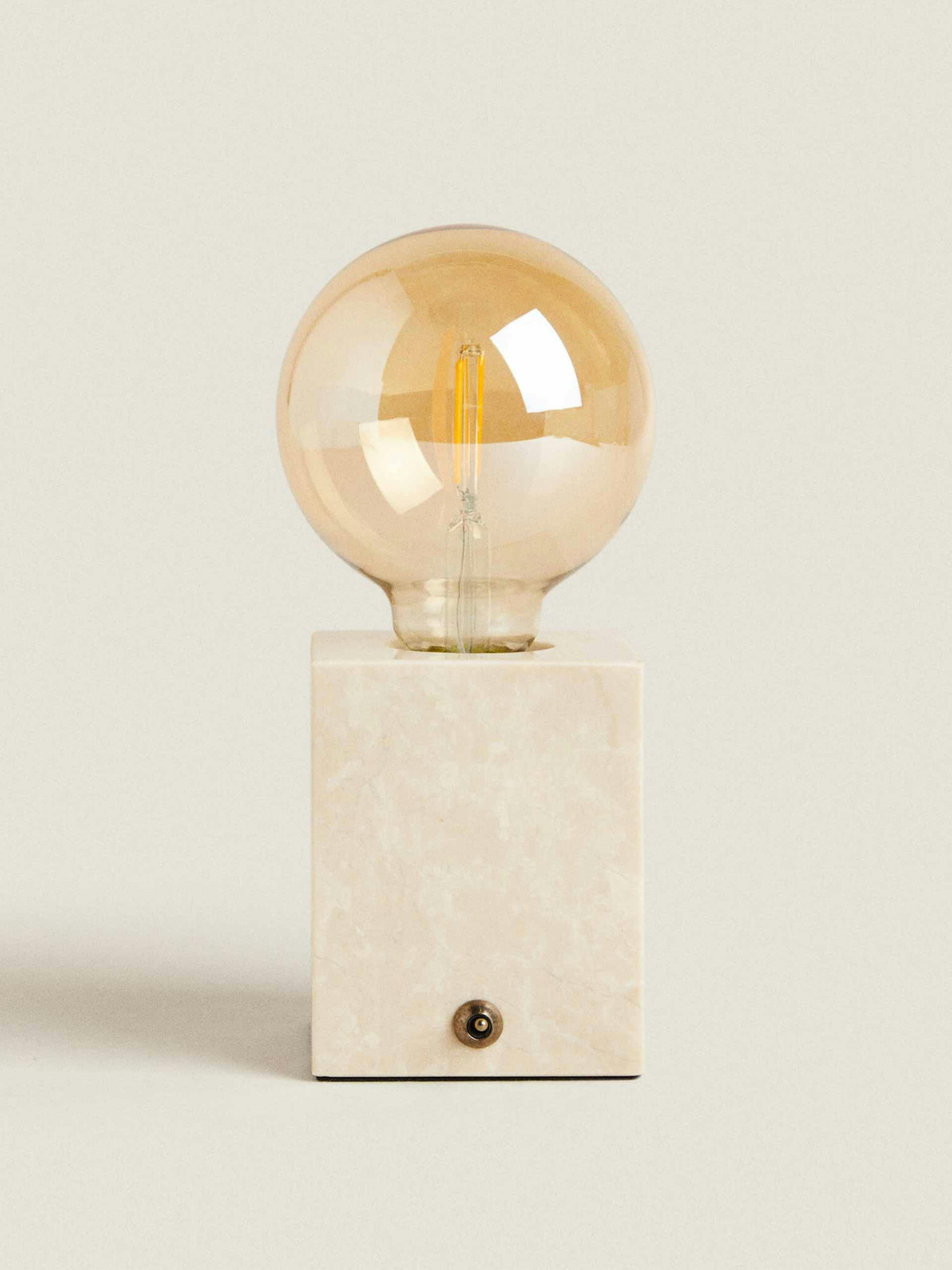 Marble lamp base