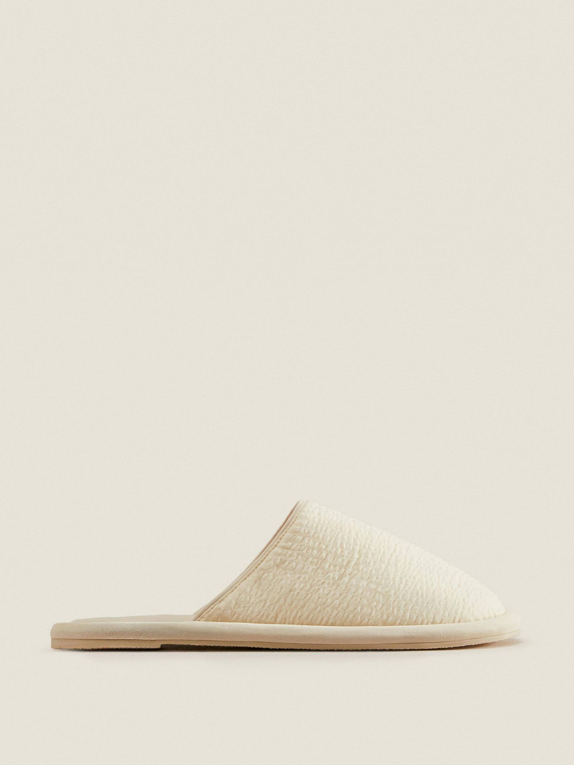 Cotton mule slippers