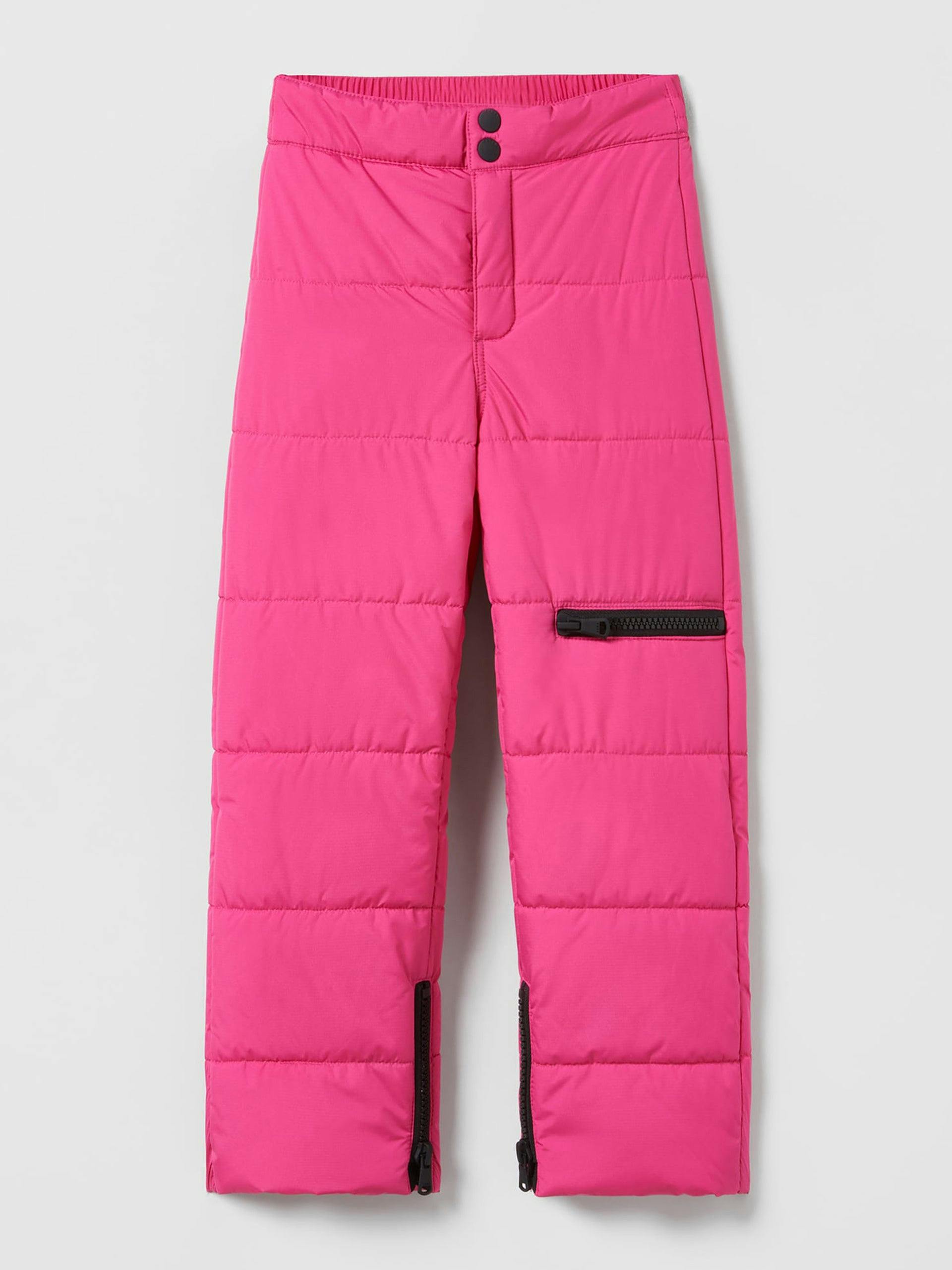 Pink ski trousers