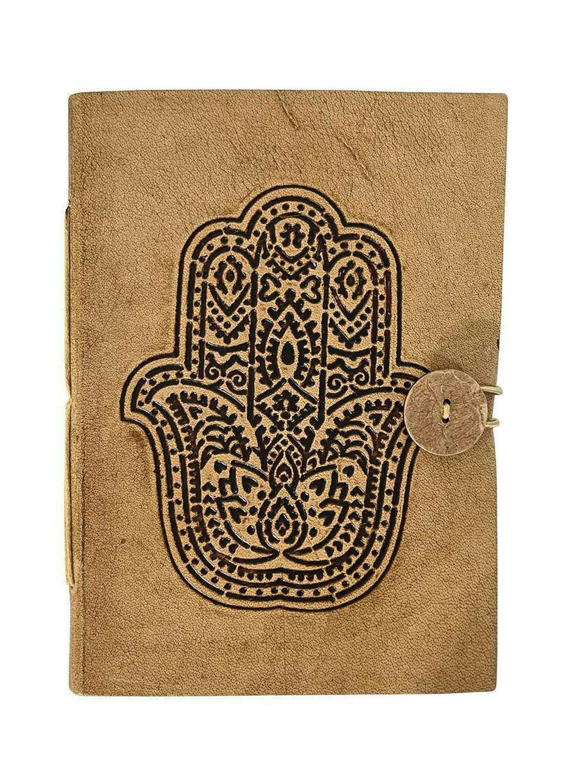Hand of Fatima large leather notebook